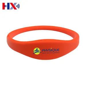 HF ISO14443A 13.56mhz F08 Waterproof Smart RFID Wristband Bracelet NFC Bracelet For Water Park