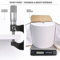 Papel de Copia Offset Ecológico de 80 g/m², Tamaño Carta 8.5x11 Pulgadas, Pulpa de Madera Blanda para Impresión Digital, Papel para Manualidades y Regalos