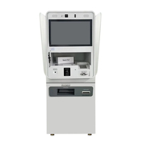 Kiosque de libre-service pour l'enregistrement à l'aéroport, écran tactile, imprimante de cartes d'embarquement et d'étiquettes de bagages, scanner de passeport, SDK, écran LCD/LED 21,5 pouces, sur pied