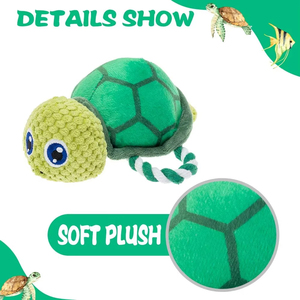 High Quality Hot-Selling Corduroy Turtle <b>Plush</b> Dog Chew Toy Interesting Interactive Bite Toy for Pets Cute and Colorful - Product Image 2