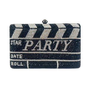 Pochette Film Slate, <span class=keywords><strong>Sac</strong></span> de Soirée Thème Réalisateur de Film pour Femmes. <span class=keywords><strong>Sac</strong></span> à main fantaisie personnalisé OEM, faible MOQ, vente en gros directe d'usine - Product Image 1