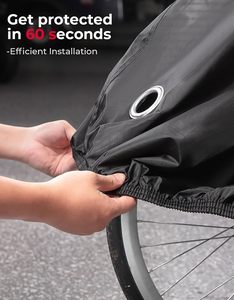 Bâche de protection pour vélo cargo 420D imperméable et résistante aux <span class=keywords><strong>UV</strong></span>, haute qualité, <span class=keywords><strong>anti</strong></span>-déchirure, pour garage à vélos - Product Image 6