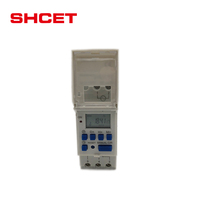 Interruptor Temporizador de Relé de 24h AHC15A, Interruptor Temporizador Programable Semanal de 16 Configuraciones, Interruptor Temporizador Electrónico con Pantalla Digital LCD, Tipo Riel DIN