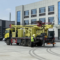 Foreuse de puits d'eau montée sur camion, portée maximale 1200 m, pour forage profond, hydraulique