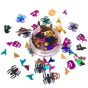 Ma Long Lanh Halloween Đảng Bí Ngô Long Lanh Dơi Phù Thủy Sao Kim Loại Sequins Bảng Phân Tán Cho Halloween Bảng Trang Trí - Product Image 2