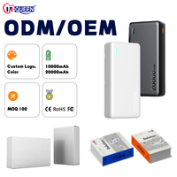Batterie externe PD35W USB-C/Li-Polymère 10000mAh/20000mAh, charge rapide, port Type-C, entrée Micro USB pour ordinateur portable et téléphone