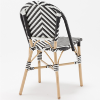 Style français Paris PE Rotin Café Salle À Manger Chaises