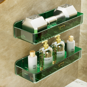 Bathroom <b>Storage</b> <b>Rack</b> Wall Mounted Transparent Cosmetic Organizer For Bathroom Vanity Durable Rectangular 8-11.9in Depth - Product Image 4