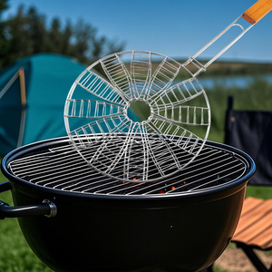 BQ-1148 fer charbon de bois <span class=keywords><strong>Barbecue</strong></span> maille filet support essentiel Camping gril BBQ <span class=keywords><strong>accessoires</strong></span> en gros ensembles d'outils - Product Image 2