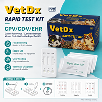 Kit de test combiné rapide pour le parvovirus canin, la maladie de Carré et l'Ehrlichia (CPV, CDV, EHR) en cassette