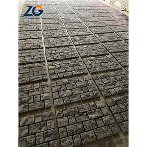 Zgstone Tùy Chỉnh Giá Bên Ngoài <span class=keywords><strong>Cobble</strong></span> Đá Hỗn Hợp Màu Saw Cắt Granite Lát Gạch Thiên Nhiên Granite Vòng Đường Xe Pavers - Product Image 4