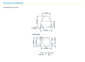 ไฟ LED CREEs CLM2D-GCC-CC0F0783 SMD PLCC4 สีเขียว 520-530nm แบบสีเดียว สำหรับยานยนต์ ขายดี - Product Image 3