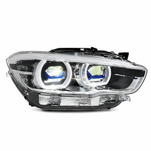 Per <span class=keywords><strong>BMW</strong></span> <span class=keywords><strong>Serie</strong></span> <span class=keywords><strong>1</strong></span> F20 Faro con Cornice <span class=keywords><strong>Blu</strong></span> Modificato LED DRL ad Alta Specificità Plug & Play - Product Image 1
