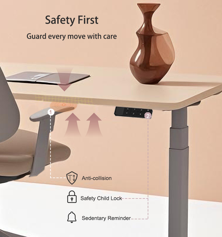 electric standing desk l shape adjustable height