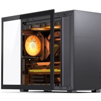 Boîtier d'ordinateur de bureau Micro ATX Jonsbo Pinecone D41 édition standard, double radiateurs 360 mm, alimentation, flux d'air vertical, compatible