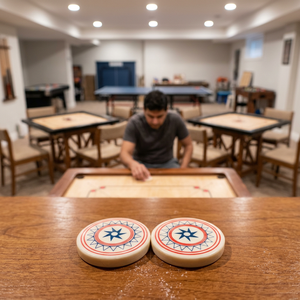 Portable PVC Carrom Striker Lightweight Durable for <b>Travel</b> Tabletop Play - Product Image 4
