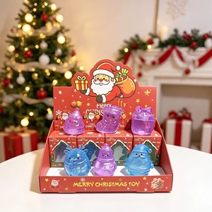 New Christmas Series Vaseline Maltose Squishy <b>Fidget</b> <b>Toy</b> Cute Cartoon Gift <b>Box</b> - Product Image 3