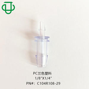 Raccord de tuyau en plastique 1/8 x 1/4 po, réducteur droit à deux voies, type I, pagode, pour gaz et liquides, universel - Product Image 4