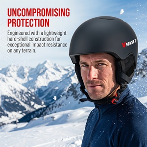 VMAXET <strong>MS</strong>-SY048 Unisex CE Certified Sport Ski Helmet PC+EPS Winter Breathable Safety Ear Warmer 6 Air Vents Head Protection - Product Image 2