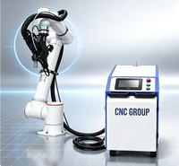 Equipo de Automatización de Soldadura Láser de Fibra Completo con Unidad de Robot Colaborativo de 6 Ejes con Protección de Seguridad para Fabricación de Metales