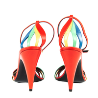 Nouvelles chaussures d'été et d'automne tendance en cuir véritable respirant à talon épais et bride cheville pour femme, style pieds nus, collection 2025