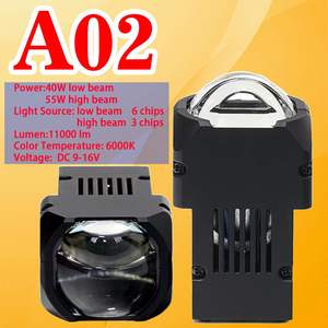 Venta caliente 55W 5500LM Bi LED Proyector Faro A06 U39 A02 Línea de corte plano de doble color de 3,0 pulgadas para vehículos RHD LHD - Product Image 6