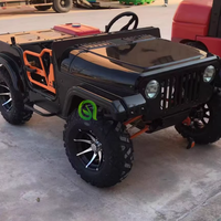 Austin Mini Moke 4 passagers classique petit Jeep Buggy chariot tout-terrain Buggy électrique Mini Willys 150cc Jeep pour enfants