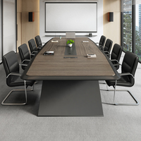 Bureau de conférence rectangulaire moderne pour 14 personnes, table de réunion de luxe de haute qualité, table d'ordinateur