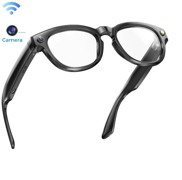 AI Voice Assistant Smart Glasses (with HD Camera for Photo/Video Recording & BT Headset)