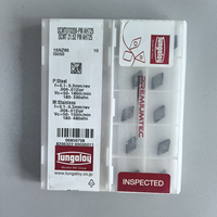 DCMT070208-PM AH725 Tungaloys Inserto de Carburo de Tungsteno de Alta Calidad Cuadrado para Torno CNC, Herramienta de Torneado Externo CVD, OEM Japón