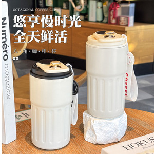 Smart Coffee Mug 304 Stainless Steel Insulated <b>Large</b> Capacity Temperature Control Portable Outdoor Travel Cup Customizable Gift - Product Image 2