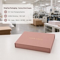 Staubrosa Geschenkbox mit Individueller Bedruckung, Magnetverschluss, Zusammenklappbar, Soft-Touch, Blanko, Großhandel, Direkt ab Werk, Flach Verpackt