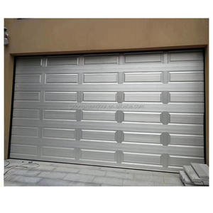 <span class=keywords><strong>Porte</strong></span> de <span class=keywords><strong>garage</strong></span> <span class=keywords><strong>sectionnelle</strong></span> automatique antivol en acier et alliage d'aluminium avec surface finie pour entrée de villa - Product Image 2