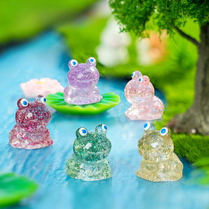 Figuras <span class=keywords><strong>de</strong></span> Ranas con Purpurina para Micro Paisajes, Miniaturas <span class=keywords><strong>de</strong></span> Animales <span class=keywords><strong>de</strong></span> Resina con Purpurina Multicolor para Decoración <span class=keywords><strong>de</strong></span> Jardines <span class=keywords><strong>de</strong></span> Hadas, Estanques y Terrarios - Product Image 2