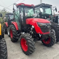Multifunktionaler Traktor Landwirtschaftlicher Kleiner Kompakttraktor 4x4 Farmtraktor mit Front- und Hecklader Doppelkupplung