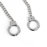 Menottes en métal 89g, accessoires sexuels SM, accessoires de bondage, menottes de doigt en chaîne métallique pour femmes, portables pour adultes