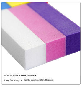 Großhandel hochwertige Nagelkunst Pufferblock 4 Seiten Schwamm Nagelpuffer schwamm Pufferblock - Product Image 6
