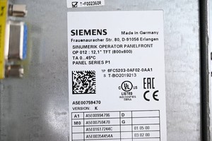 6FC5203-0AF02-0AA1 เวอร์ชัน K พร้อมชุดควบคุม OP012 สำหรับอุปกรณ์ CNC สายการผลิต - Product Image 4