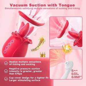 Stimulateur vibrant à télécommande rechargeable par USB à 7 fréquences et 3 modes d'aspiration pour adultes - Product Image 3