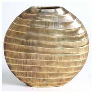 Jarrones de suelo de trompeta de Metal de la mejor calidad para restaurantes, jarrones de flores de mesa con acabado dorado de aluminio sólido para hoteles en casa - Product Image 2