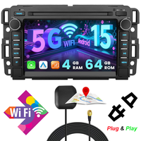 Autoradio 7 pouces pour Chevrolet Silverado 2007-2013, double DIN, écran tactile, avec CarPlay, USB, GPS