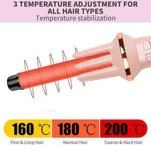 Rizador Automático de Iones Negativos <span class=keywords><strong>para</strong></span> Personas con Poco Tiempo, Rizador de Ondas Grandes, Permanente, Doméstico, Tipo Pequeño, Eléctrico, Cerámico, Giratorio - Product Image 4