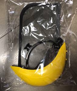Casque d'écoute jaune et rouge avec écran facial pour équipement de protection personnelle de réduction du bruit des travailleurs de jardin - Product Image 6
