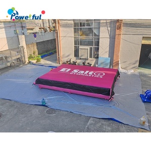 แทรมโพลีนยิมนาสติก บ่อโฟมเป่าลม แผ่นรองรับการกระแทก แทรมโพลีนพาร์คแบบกำหนดเอง เสาเป่าลม ถุงลมนิรภัย - Product Image 6