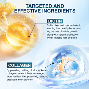 Biotina collagene volumizzante Shampoo previene la perdita di <span class=keywords><strong>capelli</strong></span> rafforzare Shampoo e balsamo per <span class=keywords><strong>capelli</strong></span> - Product Image 4