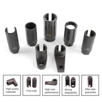 Jeu de douilles de démontage de capteurs automobiles 7 pièces, entraînement 3/8" et 1/2", en acier CR-V, kit d'outils industriels OEM résistant à la corrosion pour espaces difficiles d'accès