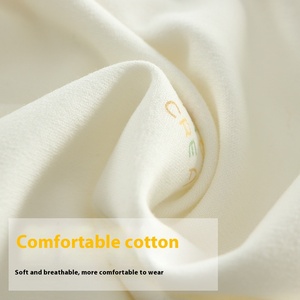 Primavera otoño <span class=keywords><strong>ropa</strong></span> para recién nacidos Clase A bebé sin costuras Algodón puro manga larga corbata mameluco estilo lindo Cierre de botón para niños niñas - Product Image 3