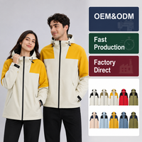 Veste unisexe à capuche amovible pour hommes et femmes, imperméable, coupe-vent, respirante, légère, polyvalente, décontractée