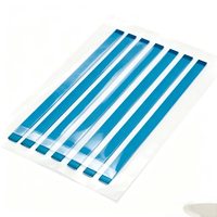 Ruban adhésif blanc à tête plate avec doublure en silicone bleu pour l'assemblage de la batterie et du stabilisateur de caméra de drone
