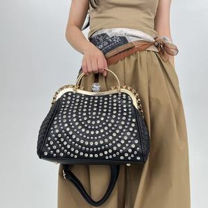 Sac fourre-tout de luxe pour femme, sac à main de soirée élégant pour mariage, pochette à strass, sac à bandoulière pour femme - Product Image 2